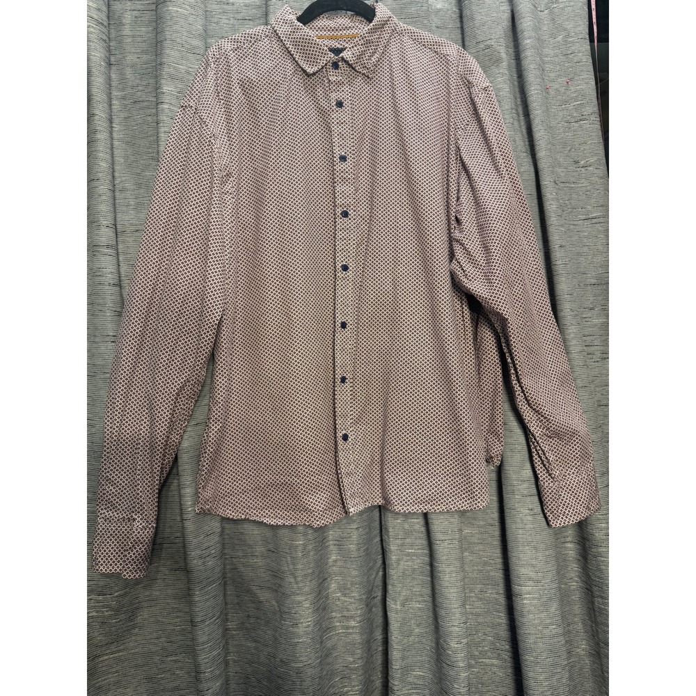 Gentlemen's Outfitters Pattern Button Down‎ Shirt Long Sleeve Casual Everyday 2X